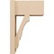 Ekena Millwork 8-in W x 14-in D x 22-in H Balboa Block Rough Cedar Woodgrain TimberThane Outlooker, Primed Tan OUTUR080X14X22BOA44RCPR - alternate 5